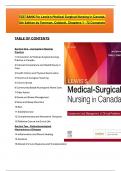 Test Bank For Lewis's Medical Surgical Nursing in Canada 5th Edition by Tyerman, Cobbett,  All 72 Chapters Covered, Verified Latest Edition