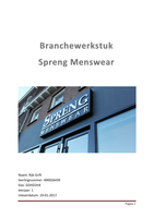 Branchewerkstuk Spreng Menswear Oosterbeek