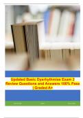 Updated Basic Dysrhythmias Exam 2 Review Questions and Answers 100% Pass | Graded A+