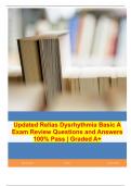 Updated Relias Dysrhythmia Basic A Exam Review Questions and Answers 100% Pass | Graded A+