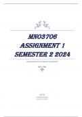 MNO3706 Assignment 1 Semester 2 2024