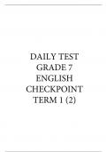 Test (elaborations) English 