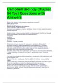 Campbell Biology Chapter 54 Test Questions with Answers