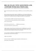 BIO 101 EXAM 3 WWU QUESTIONS AND ANSWERS WITH SOLUTIONS 2024