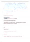 NUR546 PSYCHOPHARMACOLOGY FOR THE PSYCHIATRIC- MENTAL HEALTH CAREGIVER PRACTITIONER FINAL EXAM 2024/300 QUESTIONS WITH CORRECT DETAILED  AND VERIFIED RESPONSES/ALREADY GRADED A+ /BRAND NEW 2024-2025