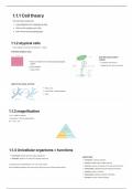 IB Cell Biology Unit  1 - Biology HL & SL Notes for IBDP