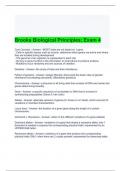 Brooks Biological Principles; Exam 4 Questions with correct Answers