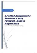 LJU4804 Assignment 1 Semester 2 2024 (572574) - DUE 30 August 2024