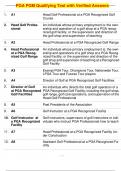 PGA PGM Qualifying Test with Verified Answers