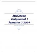 MNO3706 Assignment 1 Semester 2 2024