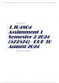 LJU4804 Assignment 1 Semester 2 2024 (572574) - DUE 30 August 2024