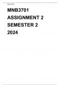 MNB3701 ASSIGNMENT 2 SEMESTER 2 2024 (CLICKS MNE)