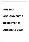 SUS1501 ASSIGNMENT 2 SEMESTER 2 ANSWERS 2024