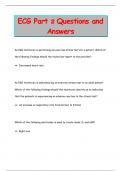 ECG Part 2 Questions and  Answers