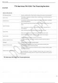   TTU Merriman FIN 3320- The Financing Decision   Terms in this set (44)  The Financing Decision	long term, capital structure. Where should a company raise money to fund its projects? Finance Policy	The strategy or guidelines a company follows in deciding