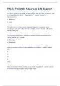 PALS1 Question and answers verified to pass