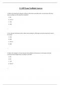 CA SIP Exam TestRight Answers 