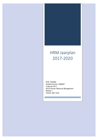 Moduleopdracht HRM jaarplan