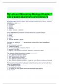 MyLab and Mastering Biology Chapter 1 and 2 Exam Questions and Answers