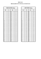 RSC2601 - Exam answers 2014-2016