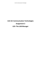 Unit 10: Communication Technologies P7 P8 M3