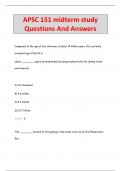 APSC 151 midterm study Questions And Answers