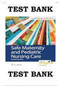 TEST BANK For Safe Maternity and Pediatric Nursing Care 2nd Edition by Luanne Linnard-Palmer & Gloria Haile Coats , ISBN: 9780803697348 |All Chapters Verified||Complete Guide A+|