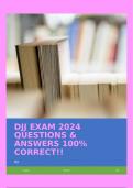 DJJ EXAM 2024 QUESTIONS & ANSWERS 100% CORRECT!!