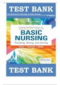 Test Bank For Davis Advantage Basic Nursing: Thinking, Doing and Caring 3rd Edition By Leslie S. Treas, Karen L. Barnett & Mable H. Smith , ISBN: 9781719642071 |Chapters 1-41 | |COMPLETE GUIDE A+|