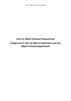Unit 15: Object Oriented Programming Complete Bundle