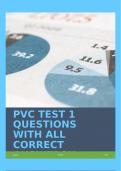 PVC TEST 1 QUESTIONS WITH ALL CORRECT ANSWERS!!