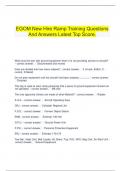  EGOM New Hire Ramp Training Questions And Answers Latest Top Score.