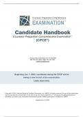 Candidate Handbook Counselor Preparation Comprehensive Examination (CPCE® )