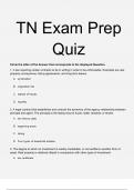 TN Exam Prep Quiz  Questions and Answers