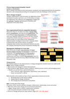 Process improvement & change summary for the book