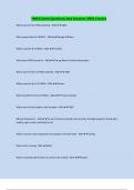 Lifeguard Test (YMCA) Questions And Answers 2024 A+, YMCA FIRST AID QUESTIONS WITH 100% CORRECT ANSWERS 2024 A+ REVIEW, YMCA CPR Questions And Answers 2024/2025 A+, HSI YMCA ADULT First Aid -2023/2024 Questions And Answers, YMCA Chapter 1-11 Review Questi