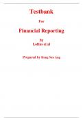 Test Bank for Financial Reporting 1st Edition By Janice Loftus Ken Leo Noel Boys Sorin Daniliuc Belinda Luke Ang Hong Karyn Byrnes (All Chapters, 100% Original Verified, A+ Grade)