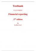 Test Bank for Financial Reporting 2nd Edition By Janice Loftus, Ken Leo, Sorin Daniliuc, Noel Boys, Belinda Luke, Hong Nee Ang, Karyn Byrnes (All Chapters, 100% Original Verified, A+ Grade)