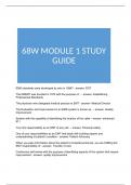 68W MODULE 1 STUDY GUIDE