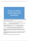 IAAO 112 EXAM QUESTIONS AND ANSWERS