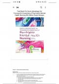 Test Bank: Davis Advantage for Townsend’s Essentials of Psychiatric Mental Health Nursing, 9th Edition by Karyn I. Morgan - Chapters 1-32, 9781719645768 | Rationals Included