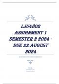 LJU4802 Assignment 1 Semester 2 2024 - DUE 22 August 2024