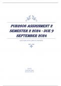 PUB2606 Assignment 2 Semester 2 2024 - DUE 9 September 2024