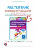 Test Bank - Clinical Reasoning Cases in Nursing 7th Edition (Harding, 2019), All Chapters 1-72