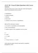 ANAT 102 - Exam #2 (Quiz Questions) with Correct Answers