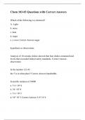 Chem 103-03 Questions with Correct Answers