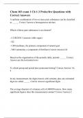 Chem 103 exam 1 Ch 1-3 Prelec/hw Questions with Correct Answers