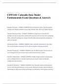 CDW110v Caboodle Data Model Fundamentals Exam Questions & Answers.