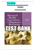 Test Bank For Advanced Health Assessment and Diagnostic Reasoning, 4th Edition by Jacqueline Rhoads All Chapters 1-18 LATEST