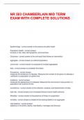 NR 503 CHAMBERLAIN MID TERM EXAM WITH COMPLETE SOLUTIONS